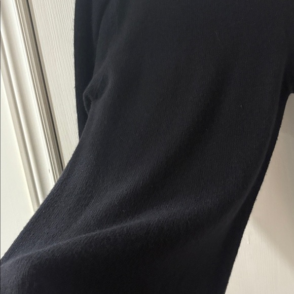 Lambswool and Angora Sweater Dress (Black) - Picture 8 of 9
